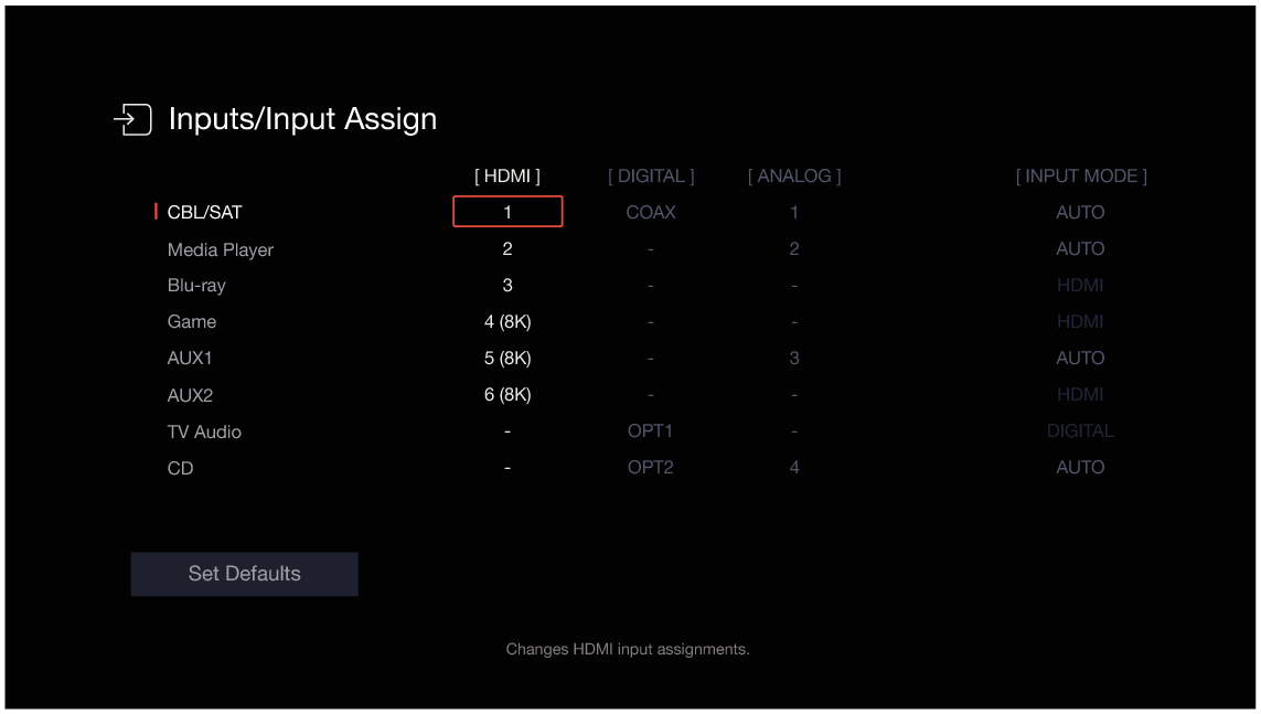 GUI InputAssign S97